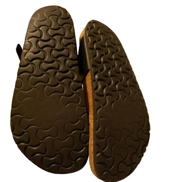 Birkenstock Gizeh Birko Flor Black T-Strap Sandals Shoes Size 39 8-8.5 - Picture 11 of 16